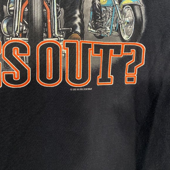 Vintage 2003 Big Dogs double-sided graphic biker tee black - Picture 5 of 5